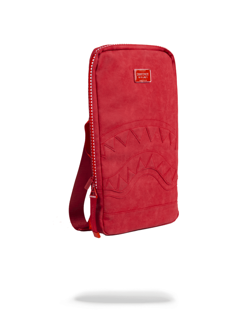 حقيبة القرش الحمراء (SHARK SMARTPACK (RED SEUEDE) LAPTOP BAG) حقيبة القرش الحمراء (SHARK SMARTPACK (RED SEUEDE) LAPTOP BAG)